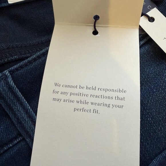 NYDJ Capri With Drawcord Hem Pilar Regular 16 Blue Dark Wash MARJCP2799 - Picture 12 of 15